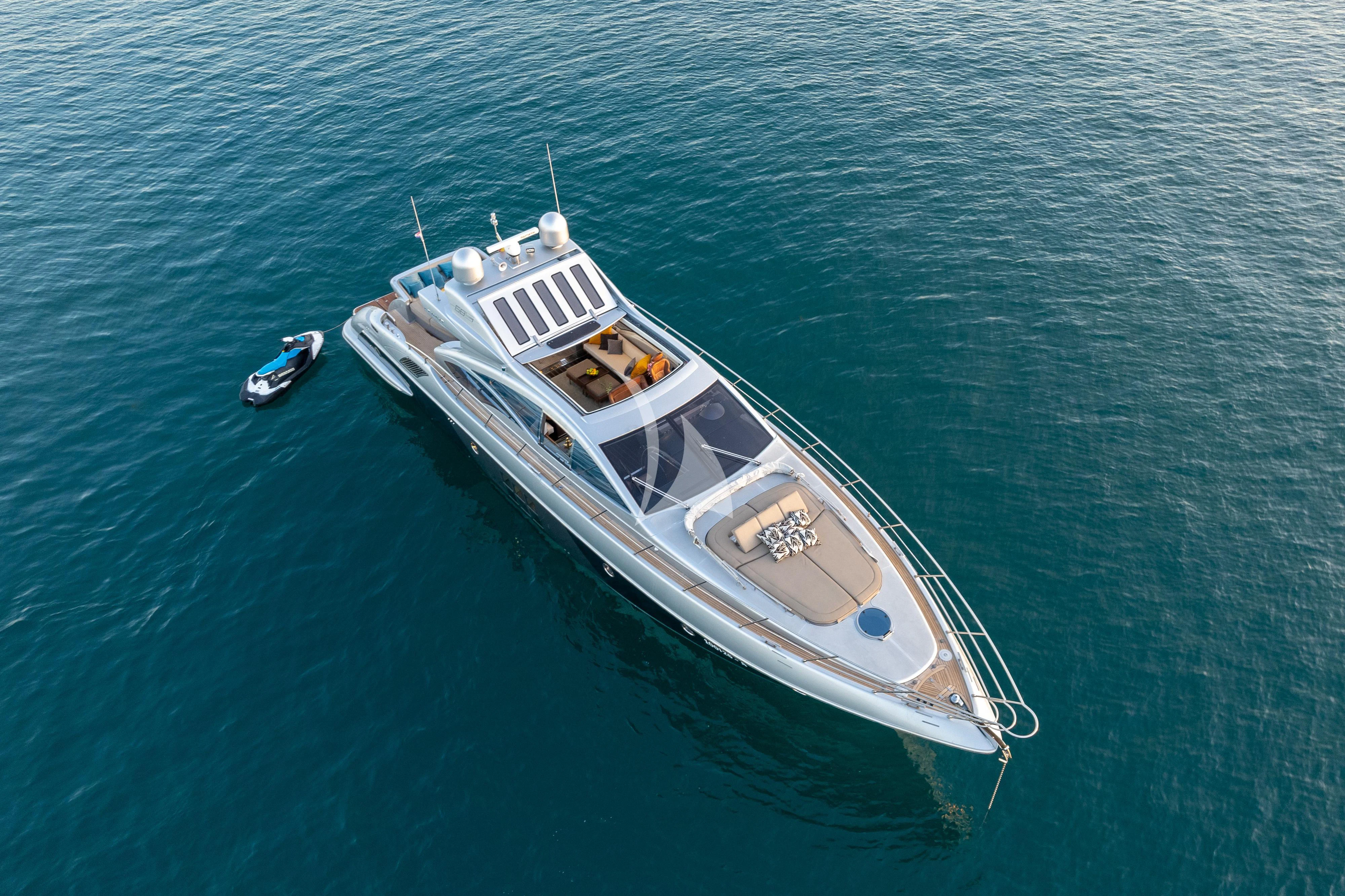 a boat in the water aboard FALCH Yacht for Charter