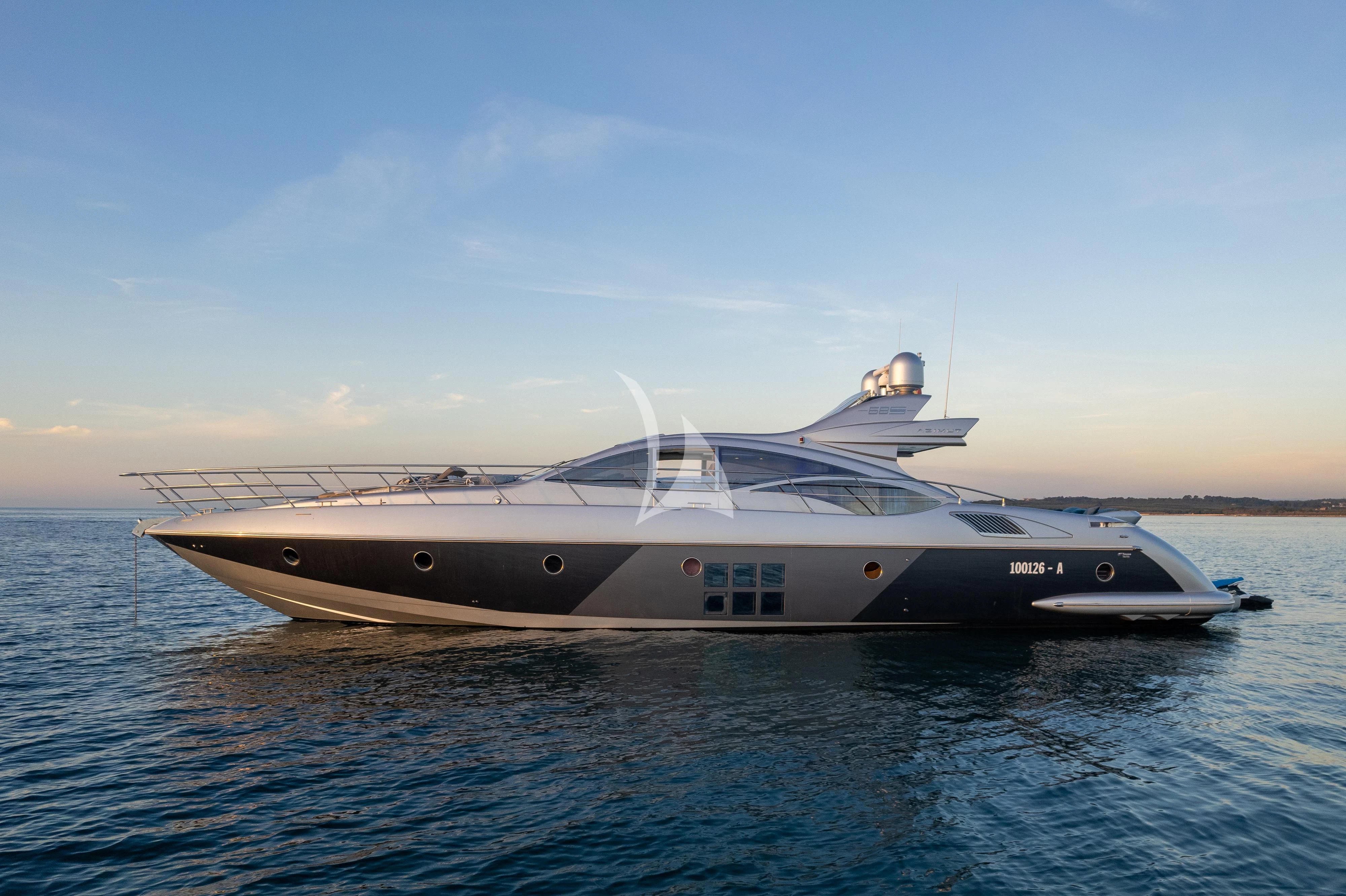 a boat on the water aboard FALCH Yacht for Charter