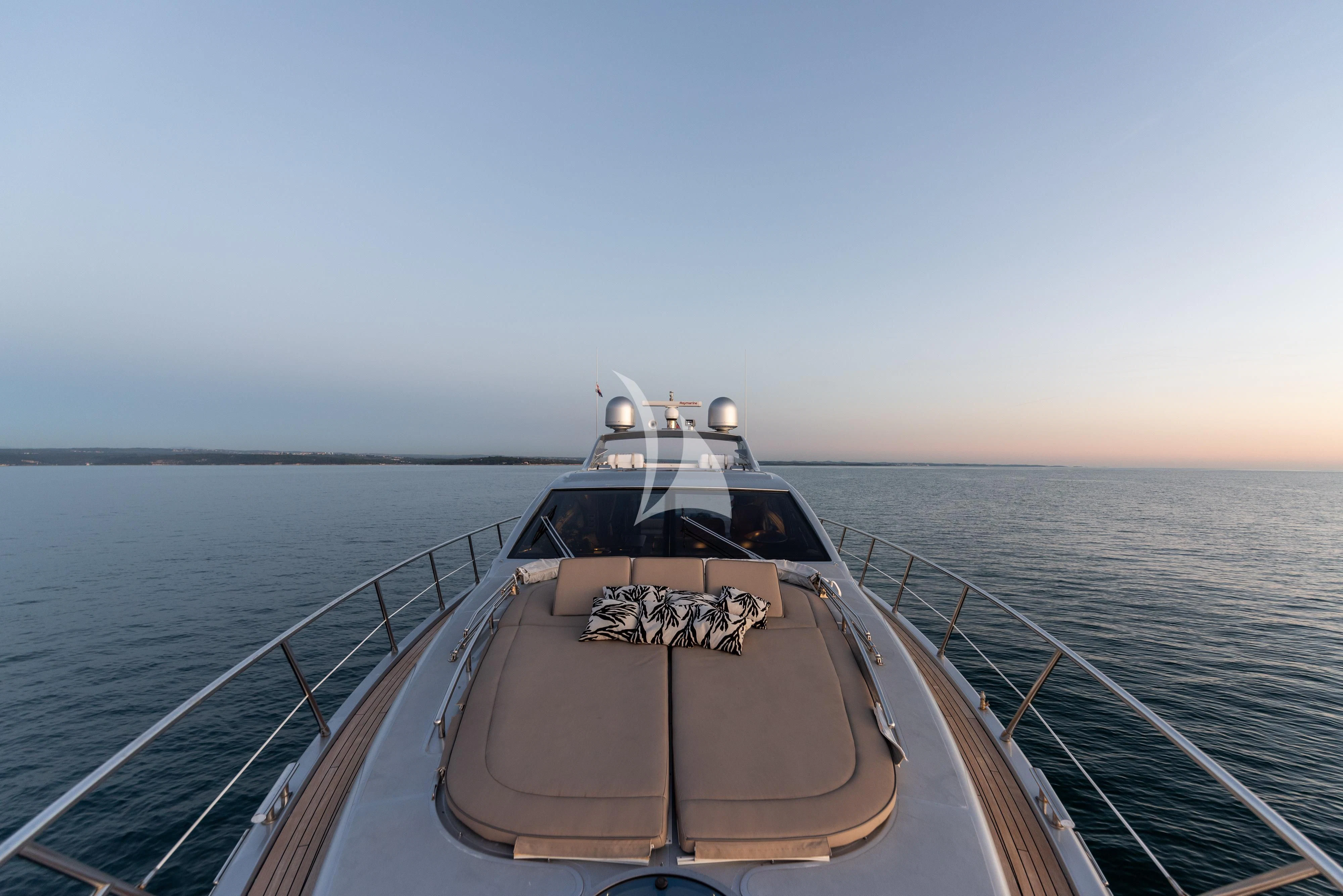 a boat on the water aboard FALCH Yacht for Charter