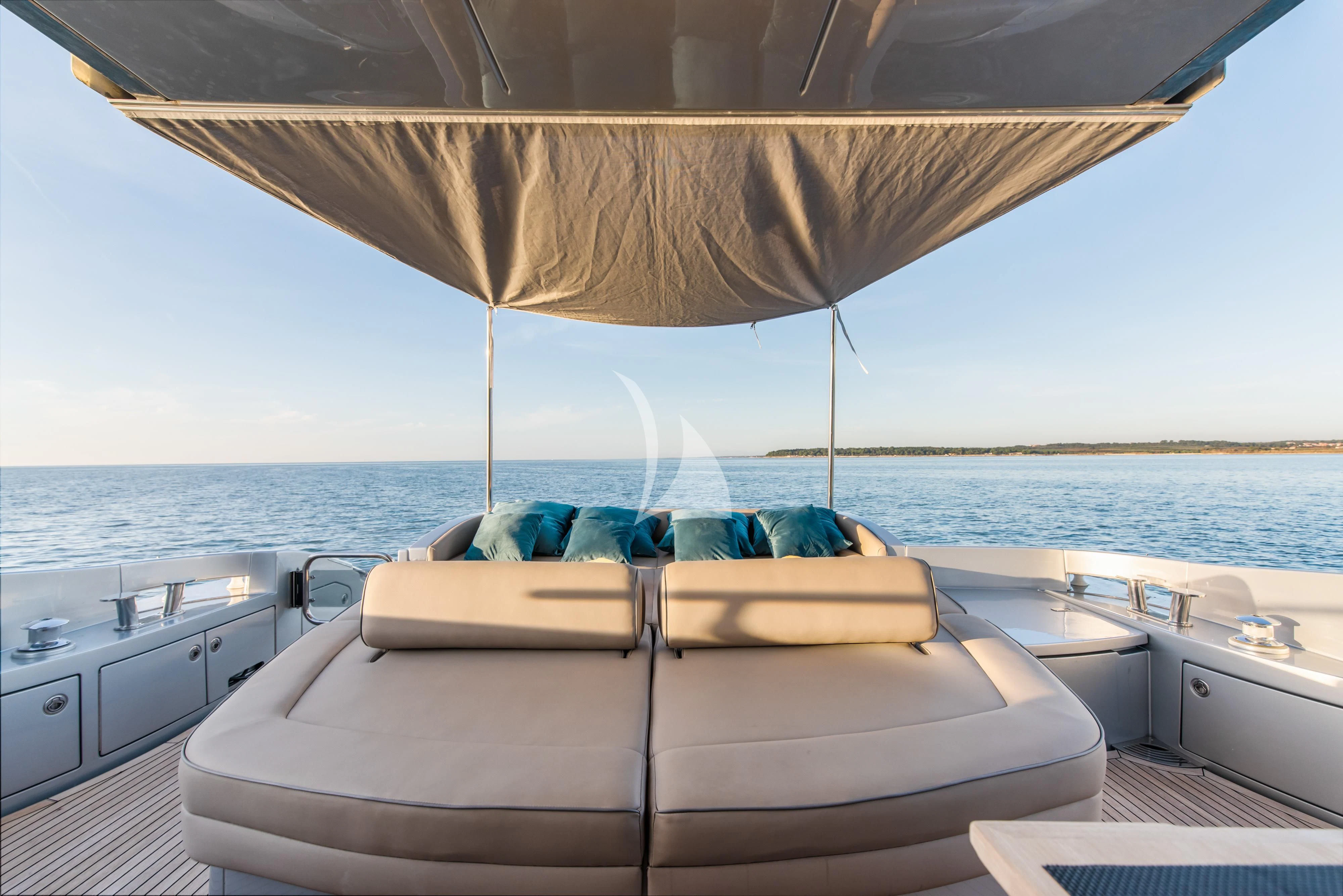 a boat on the water aboard FALCH Yacht for Charter