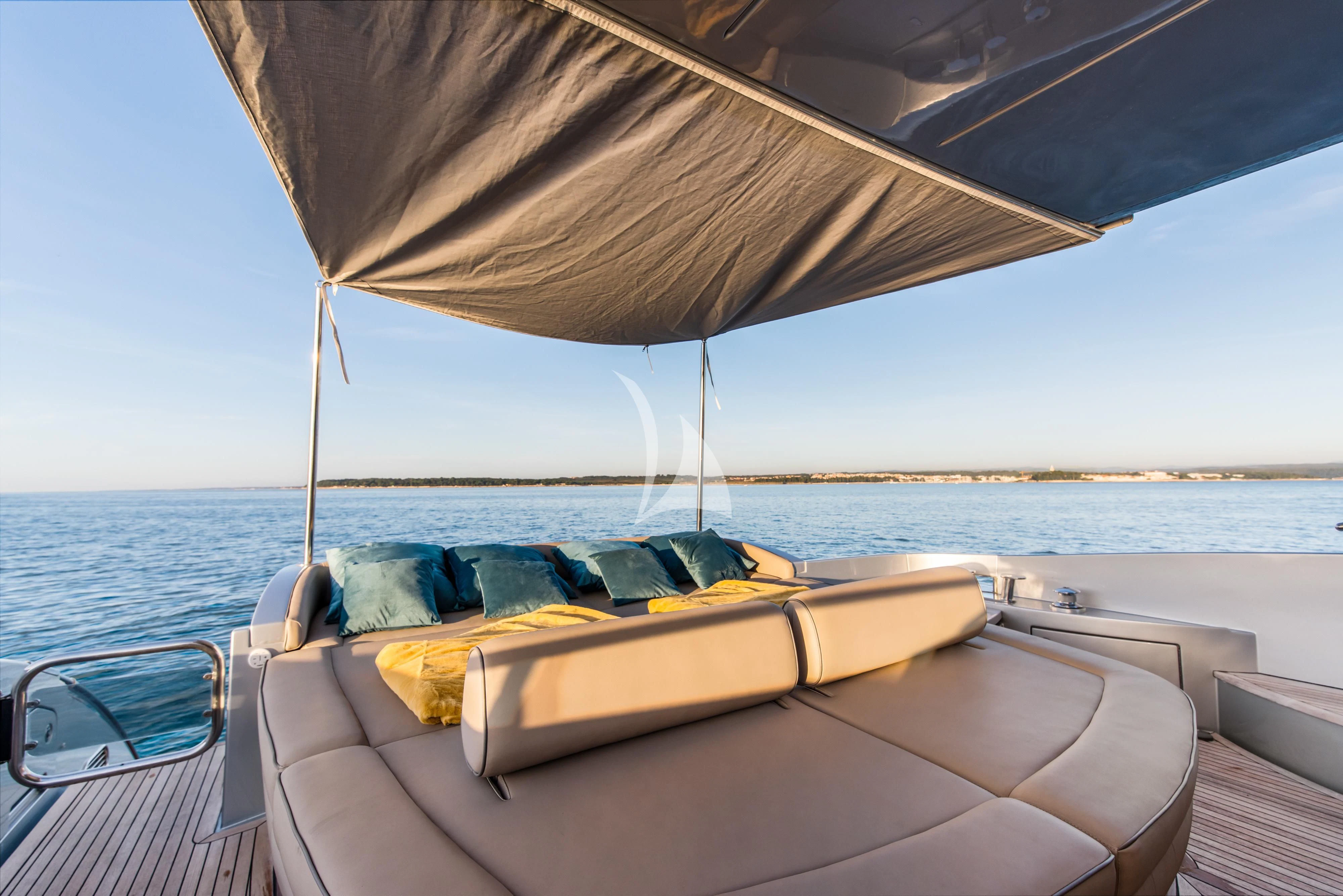 a boat on the water aboard FALCH Yacht for Charter