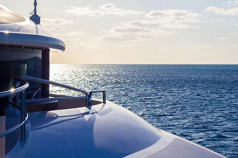 a boat on the water aboard CHECKMATE Yacht for Charter