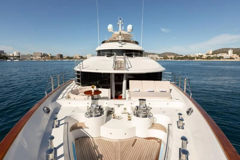 a boat on the water aboard CHECKMATE Yacht for Charter