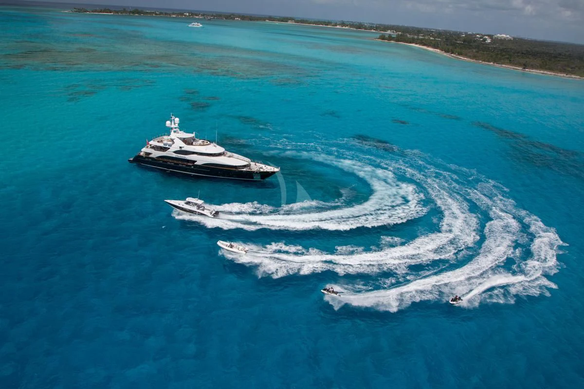 a ship sailing on the sea aboard CHECKMATE Yacht for Charter