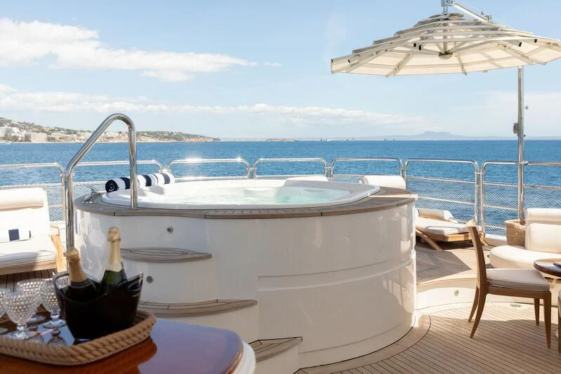 a boat on the water aboard CHECKMATE Yacht for Charter