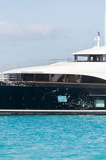 a building next to a pool aboard CHECKMATE Yacht for Charter
