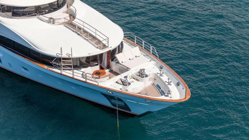 a boat on the water aboard CHECKMATE Yacht for Charter