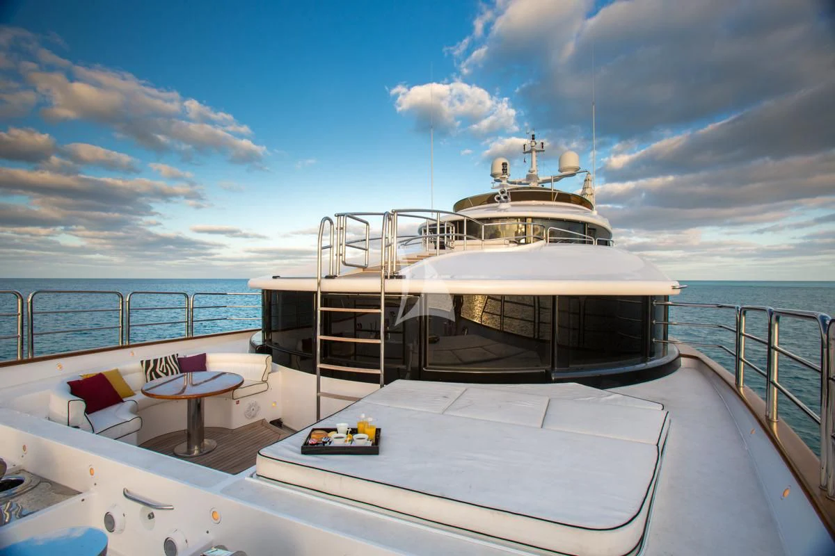 a boat on the water aboard CHECKMATE Yacht for Charter