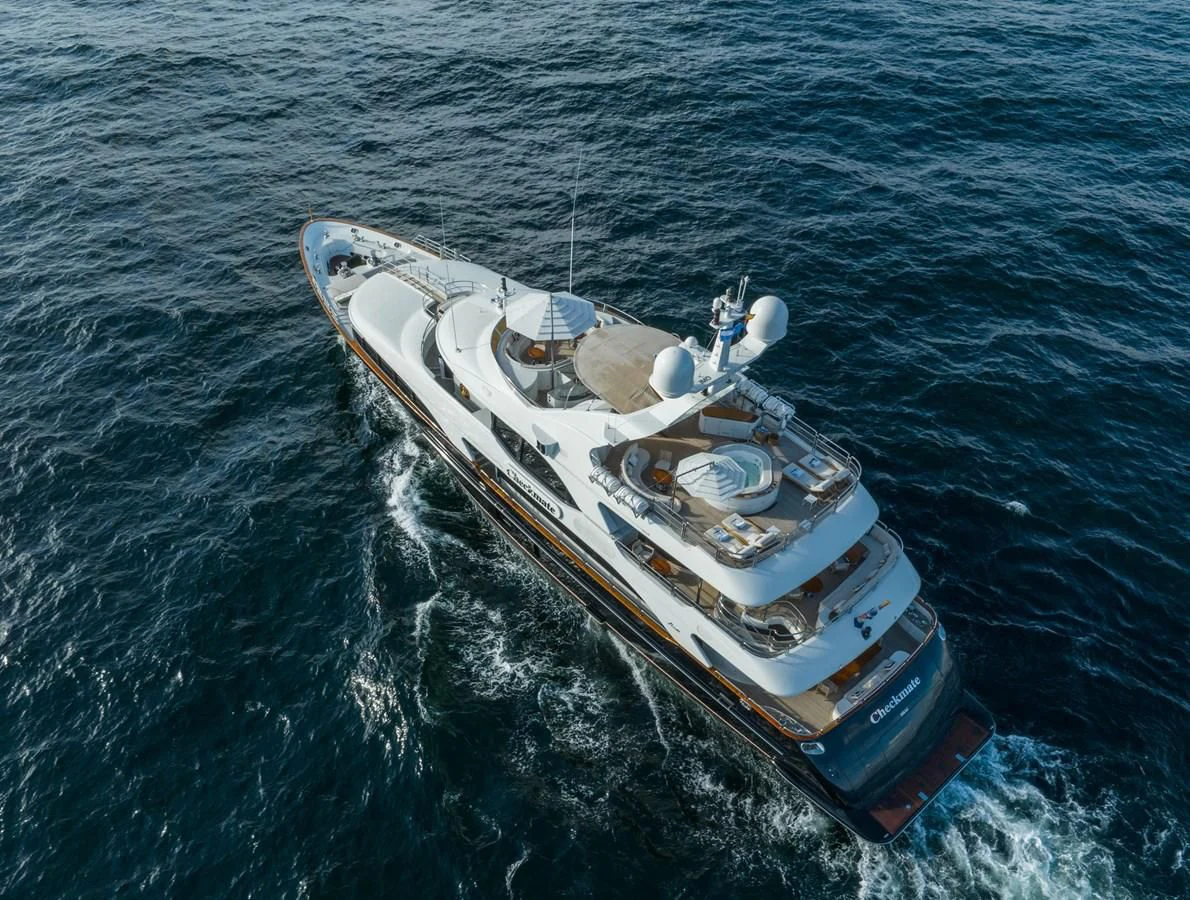 a boat in the water aboard CHECKMATE Yacht for Charter