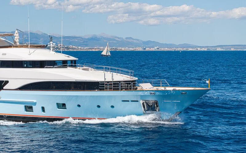 a couple of boats in the water aboard CHECKMATE Yacht for Charter