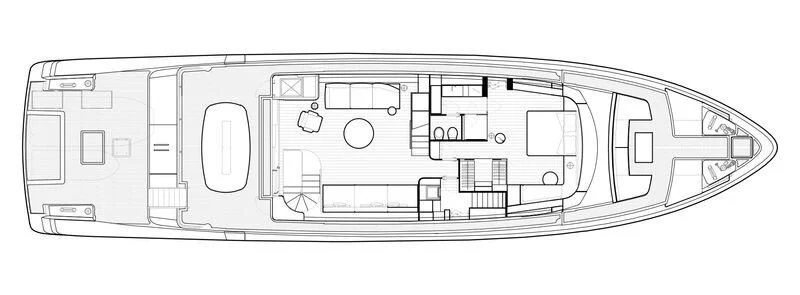 diagram, engineering drawing aboard SANLORENZO SX100/119 Yacht for Sale