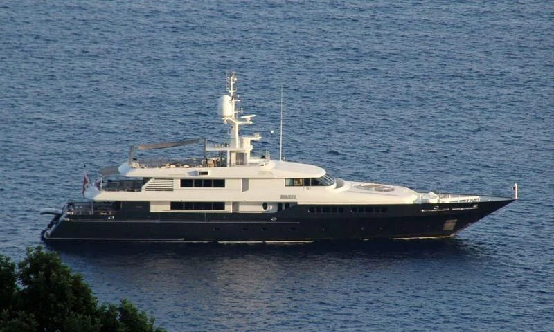 a large ship in the water aboard MARIU Yacht for Sale