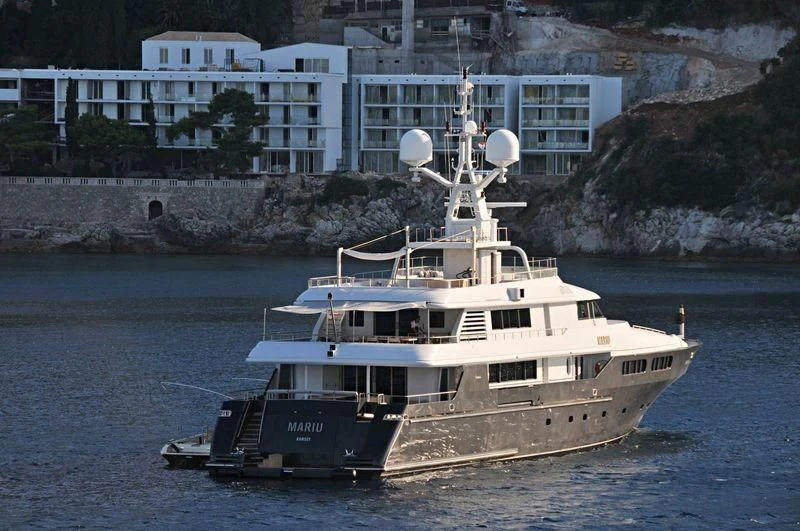 a boat in the water aboard MARIU Yacht for Sale