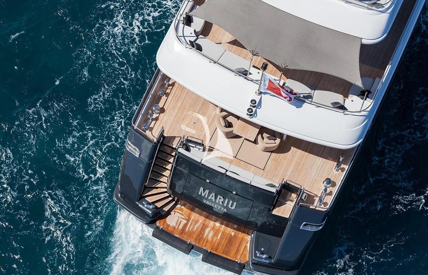 a boat on the water aboard MARIU Yacht for Sale