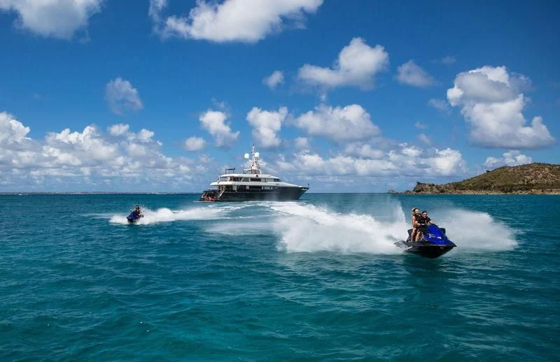 a boat on the water aboard MARIU Yacht for Sale