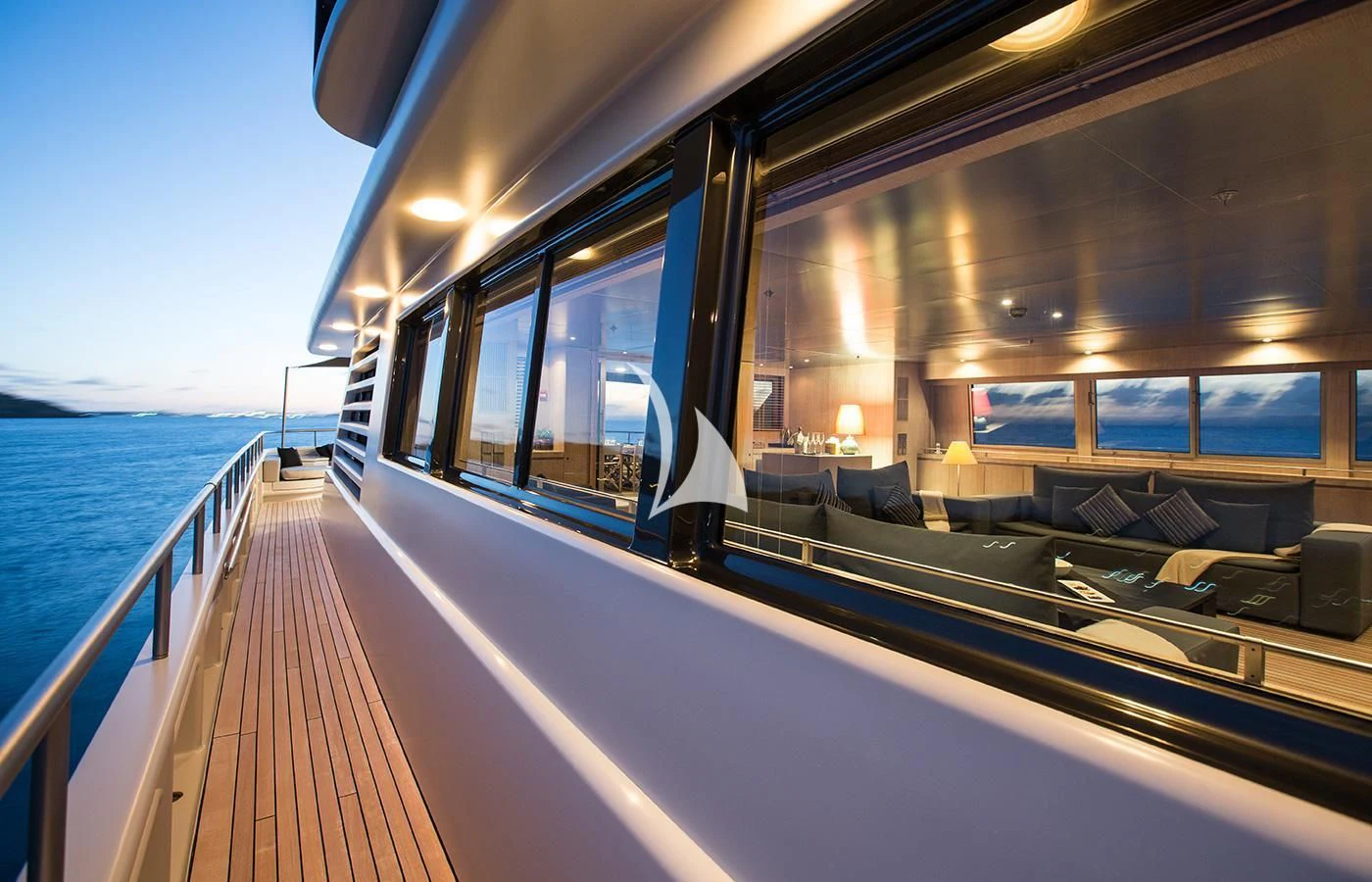 a boat on the water aboard MARIU Yacht for Sale