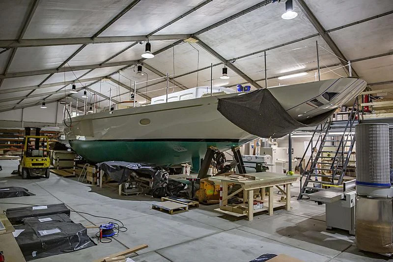 a large factory with machinery aboard JOAL Yacht for Sale