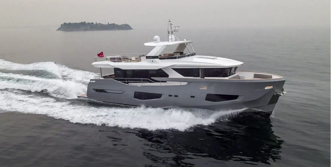 a boat on the water aboard BADE Yacht for Sale
