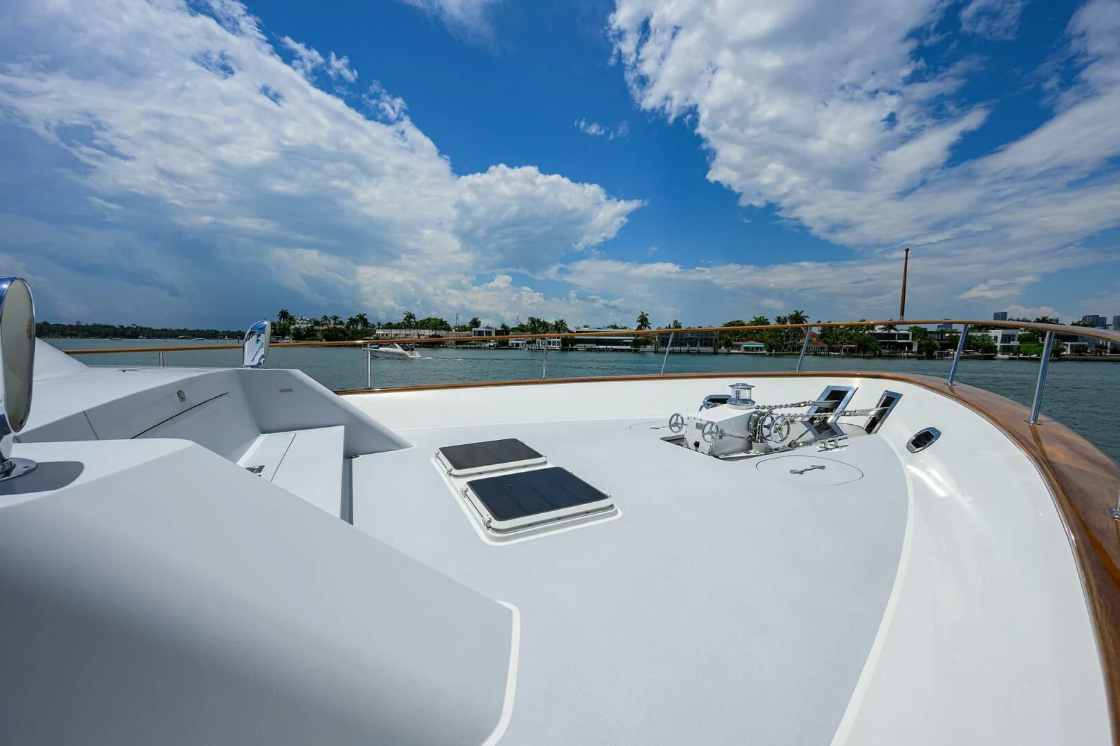 a plane on the runway aboard ELECTRA Yacht for Sale
