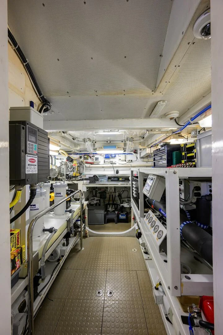 a room with machines aboard ELECTRA Yacht for Sale