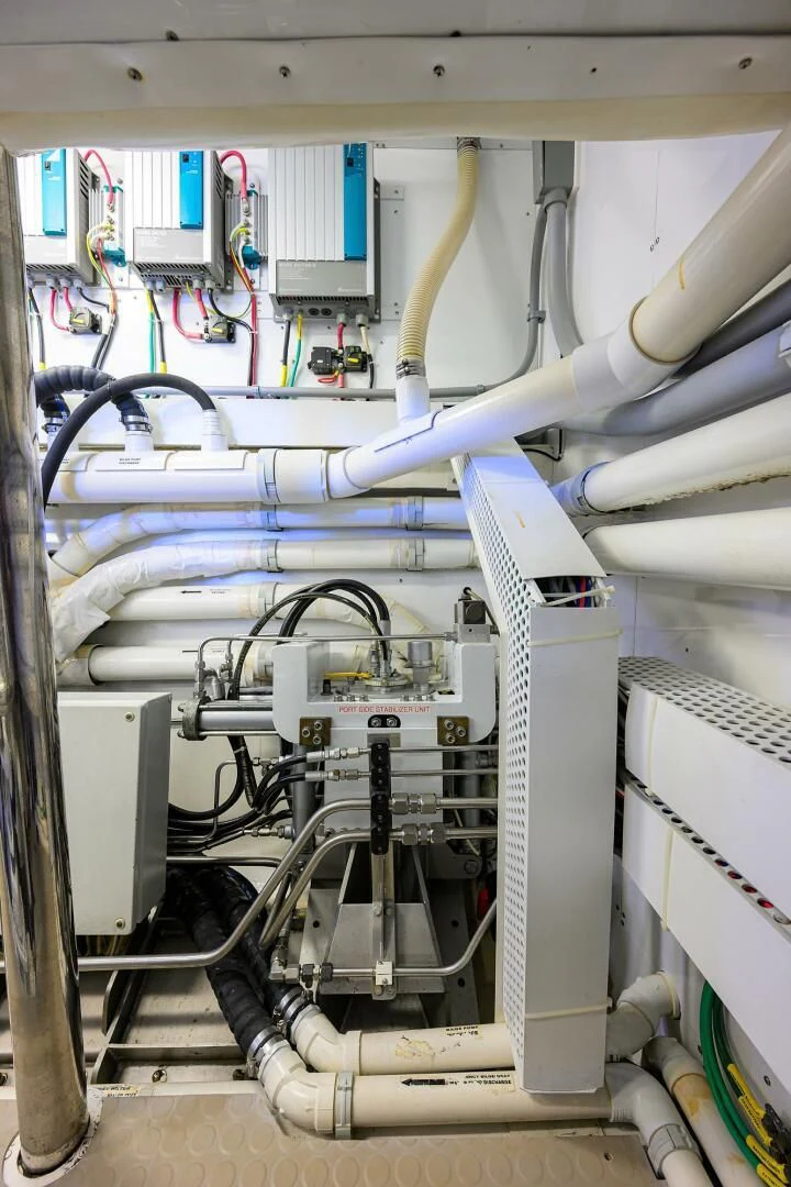 a close-up of a machine aboard ELECTRA Yacht for Sale