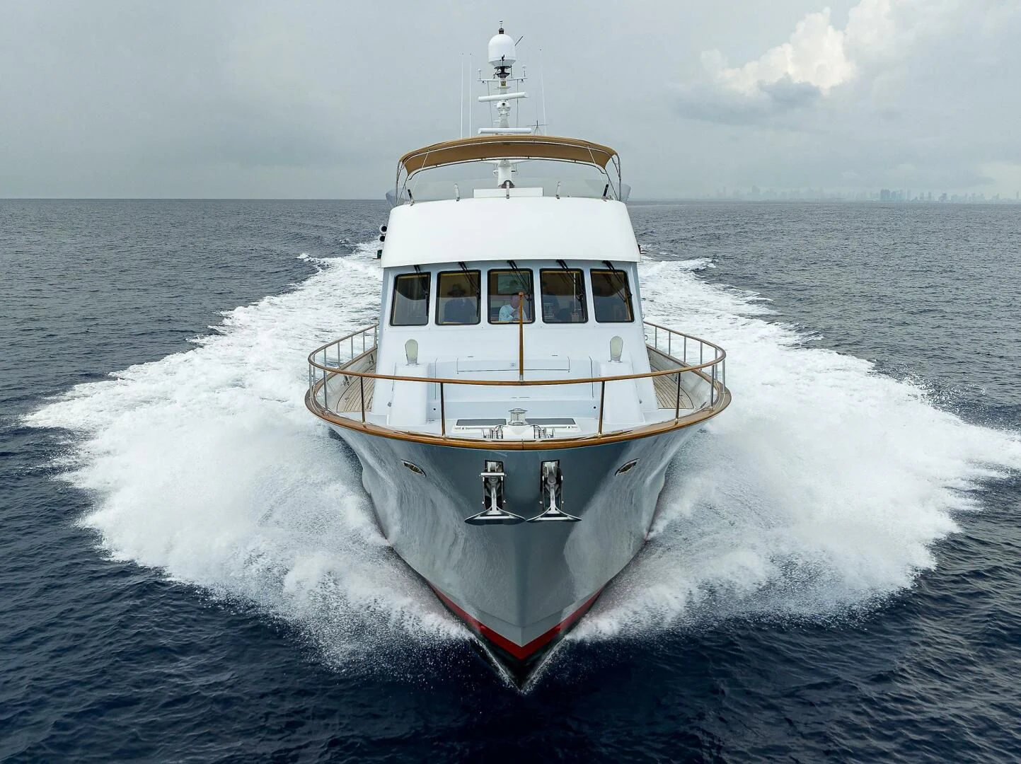 a boat on the water aboard ELECTRA Yacht for Sale