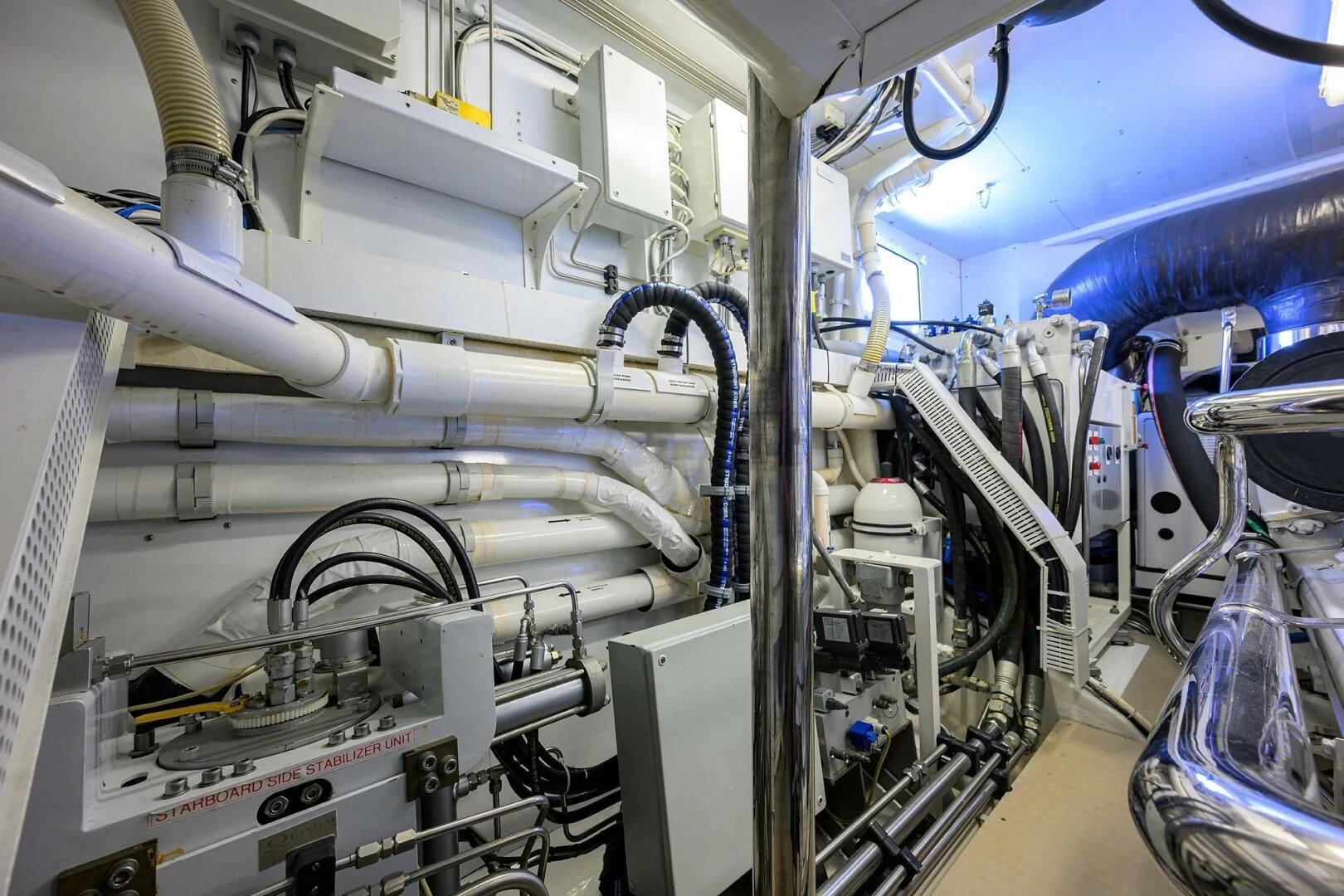 a close-up of a machine aboard ELECTRA Yacht for Sale