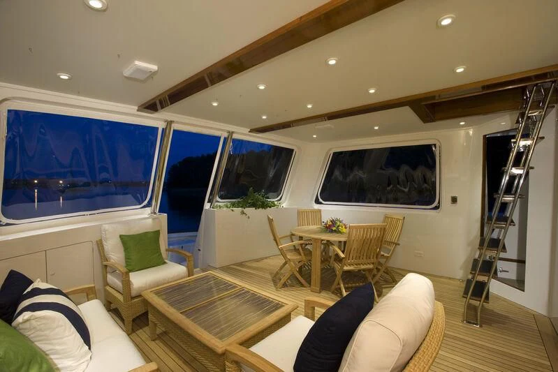inside view of a room aboard ELECTRA Yacht for Sale