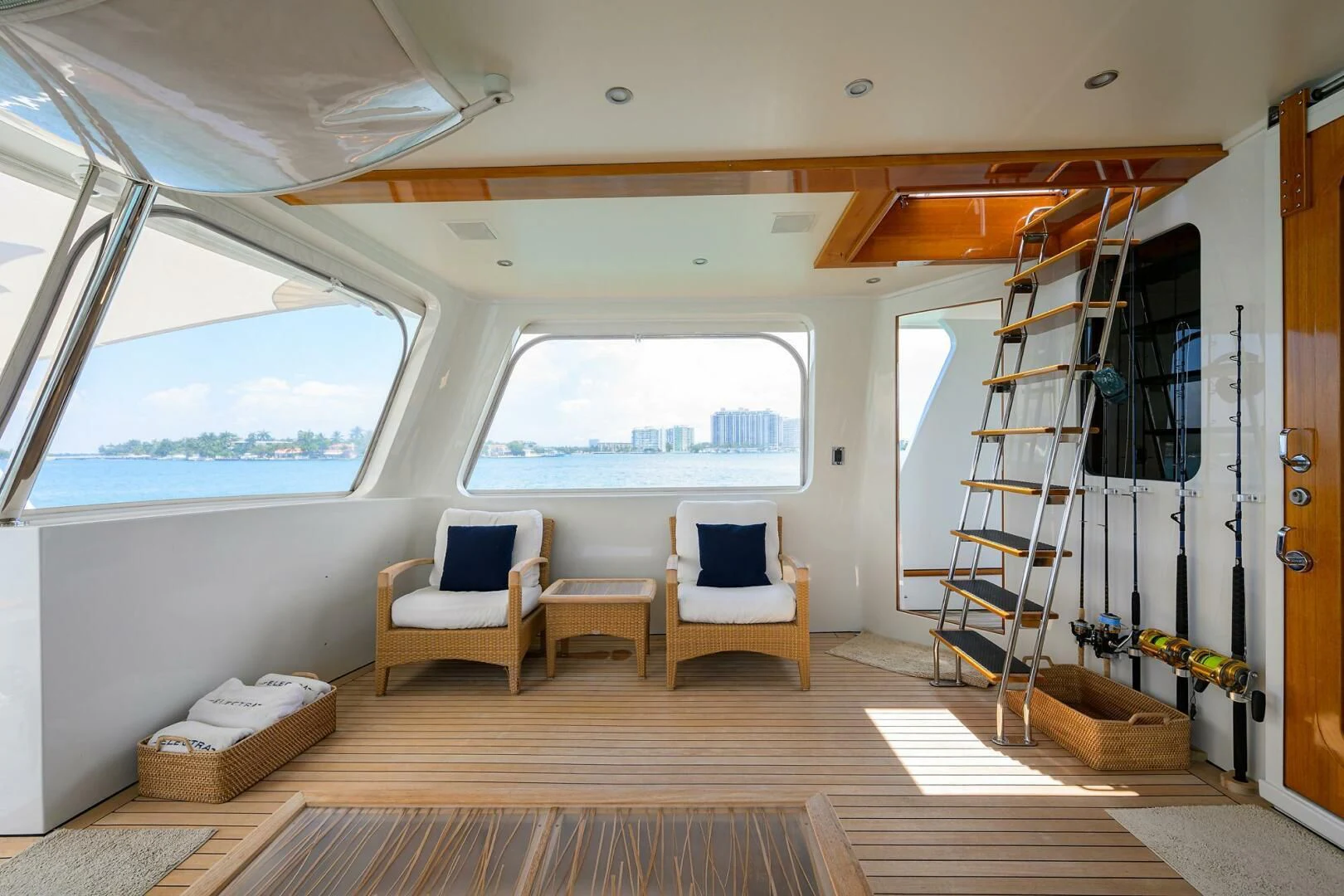 a room with a slide aboard ELECTRA Yacht for Sale
