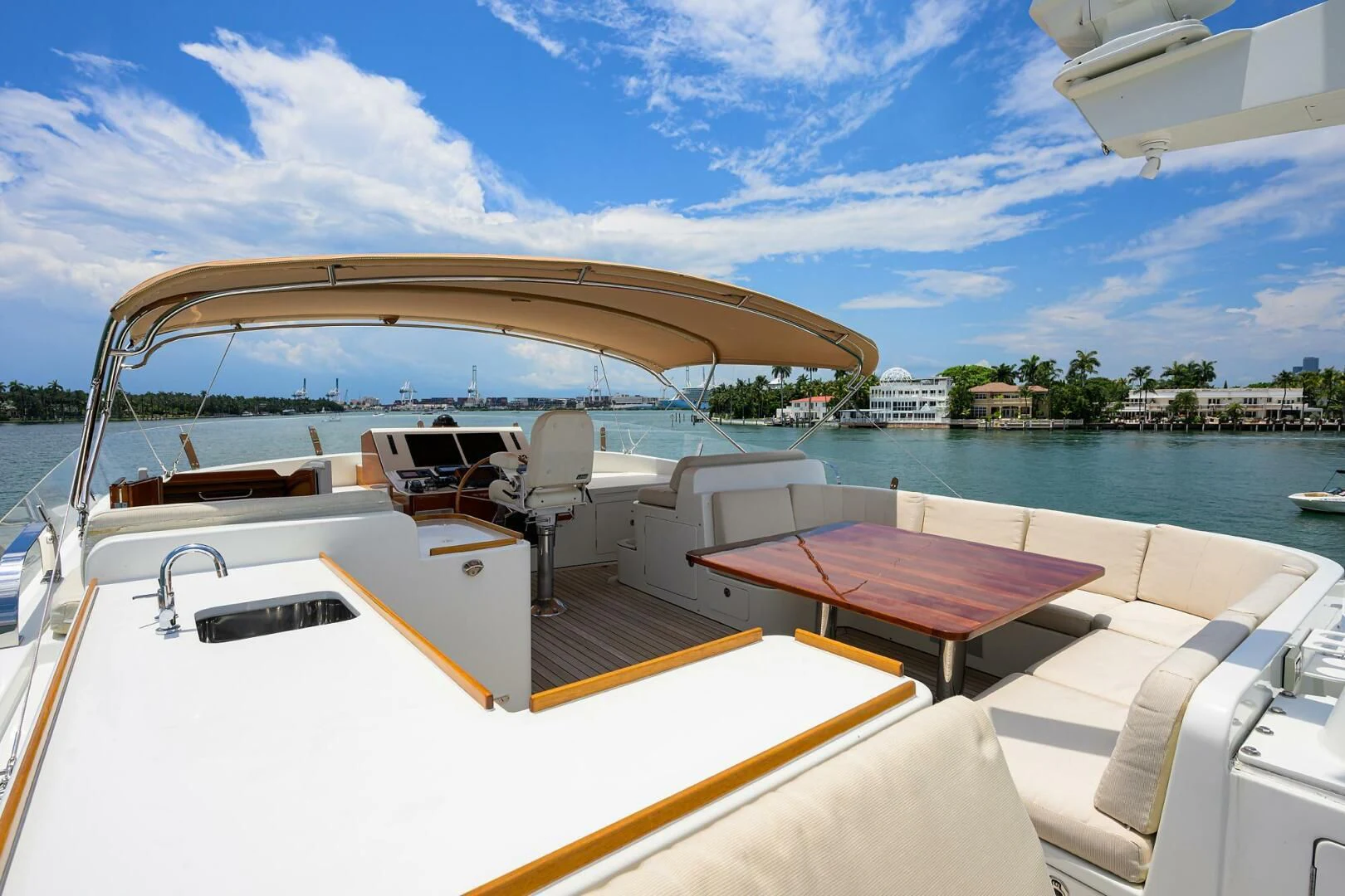 a boat on the water aboard ELECTRA Yacht for Sale