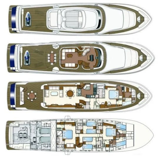 diagram aboard MY LADY ROSE Yacht for Sale