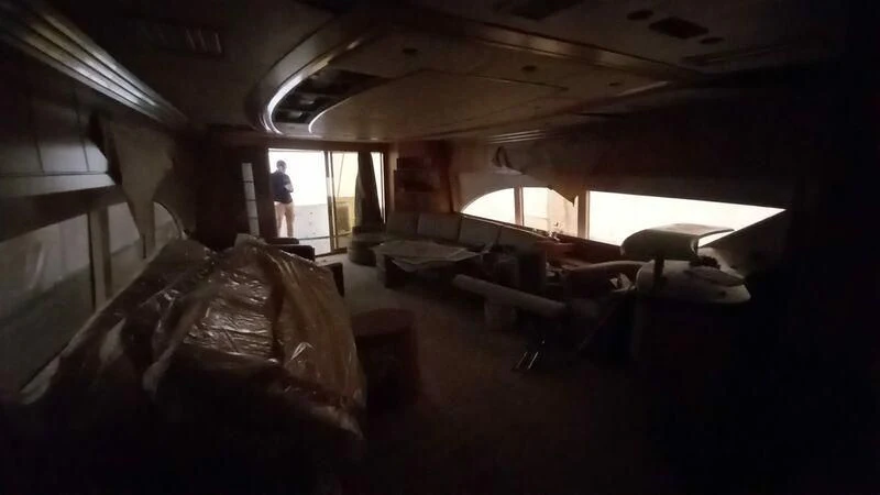 a room with beds and a person standing in the corner aboard MY LADY ROSE Yacht for Sale