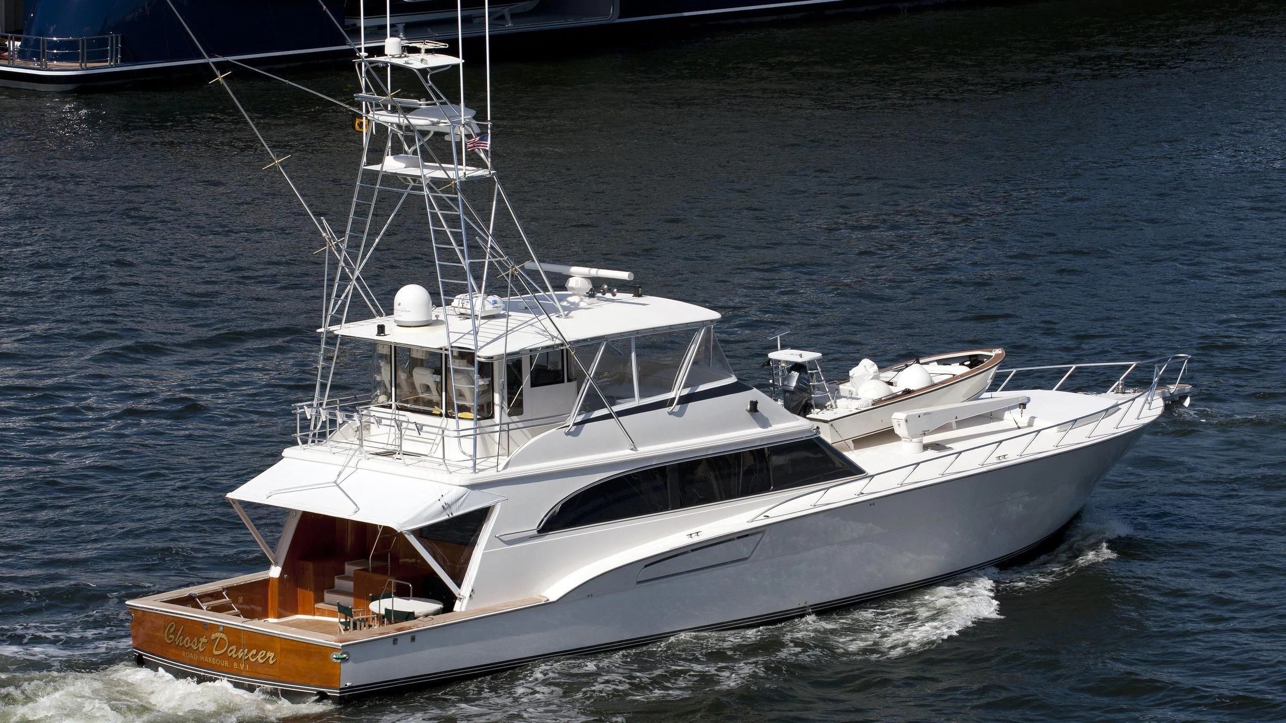 a boat on the water aboard COURTNEY ANNE Yacht for Sale