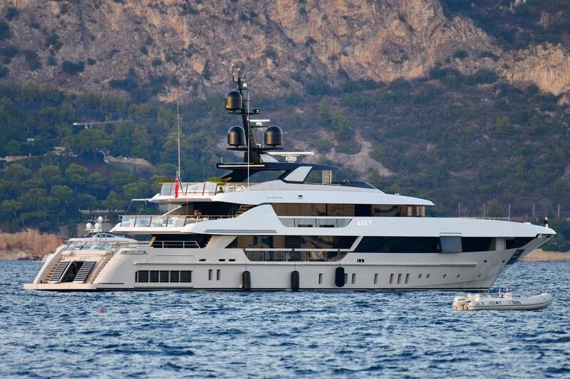 a boat on the water aboard AILY Yacht for Sale