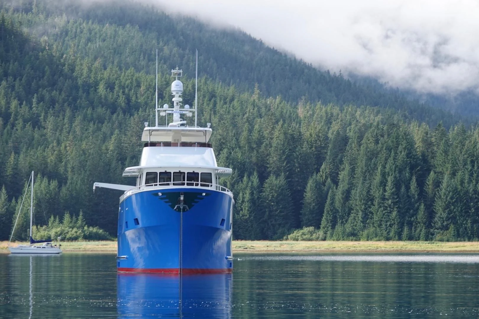 a boat in the water aboard ISLANDER Yacht for Sale