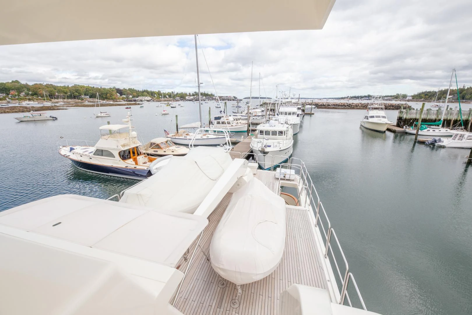 a group of boats on a body of water aboard ISLANDER Yacht for Sale