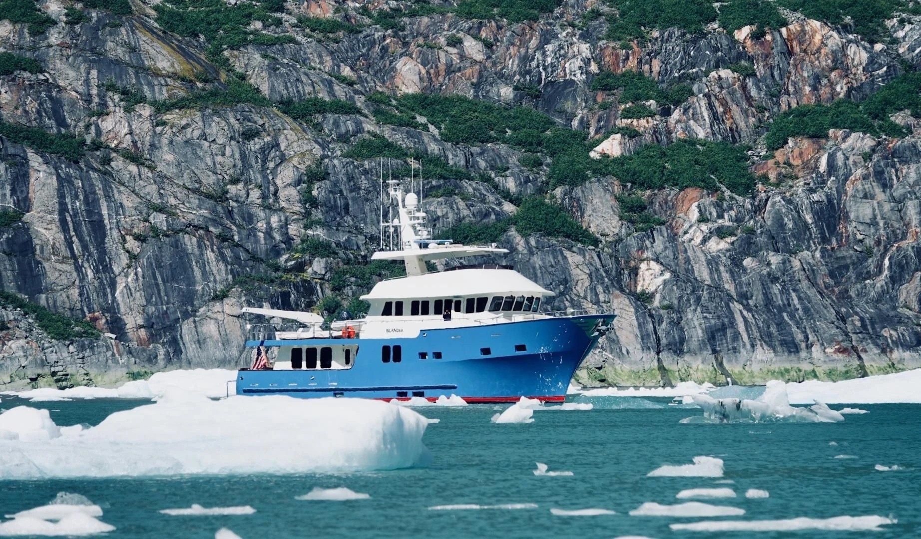 a boat on the water aboard ISLANDER Yacht for Sale