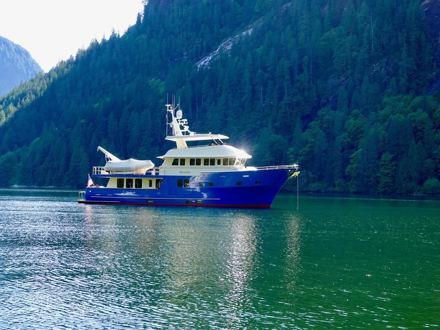 a boat on the water aboard ISLANDER Yacht for Sale