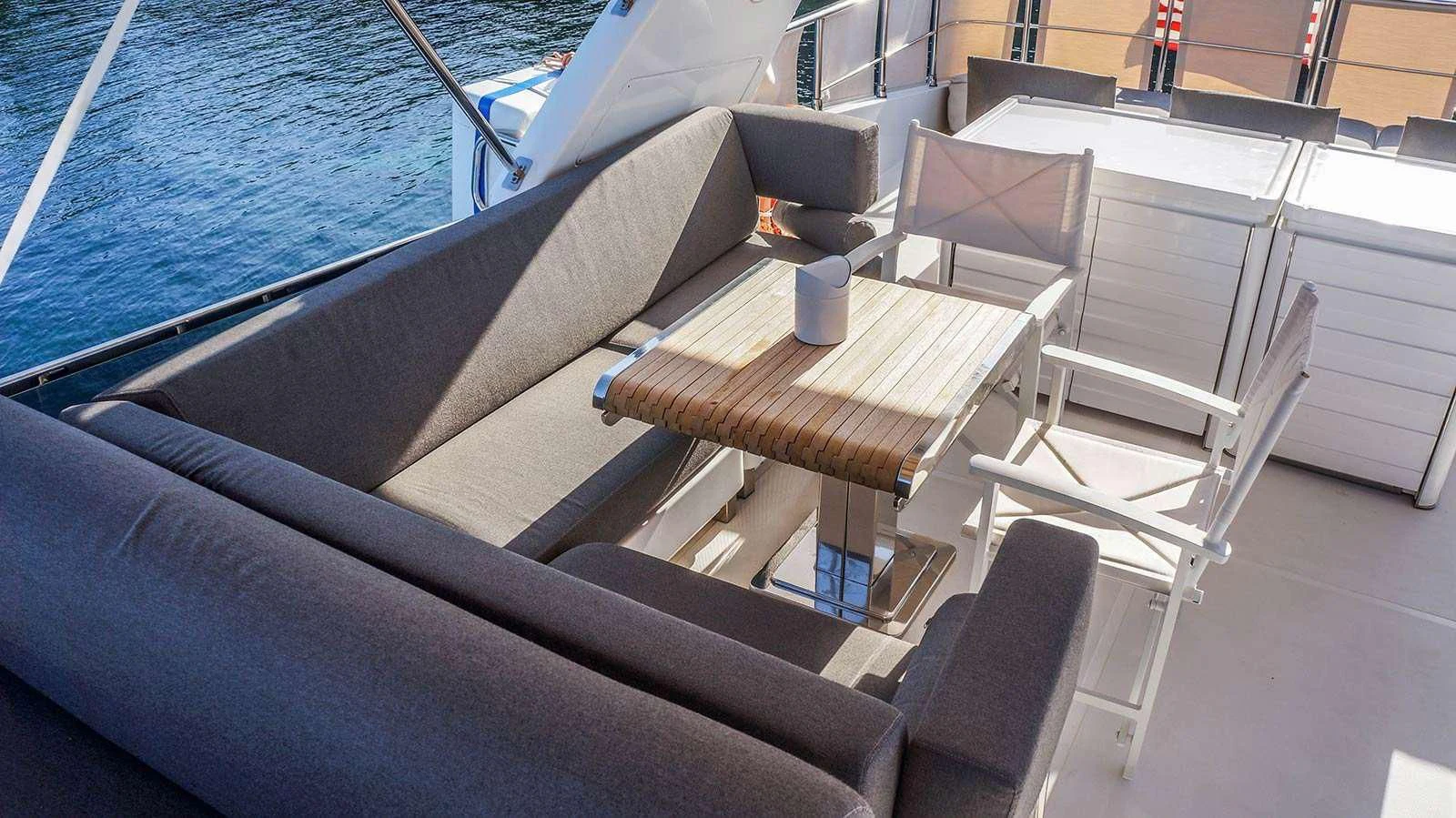a boat on the water aboard KUUM Yacht for Sale