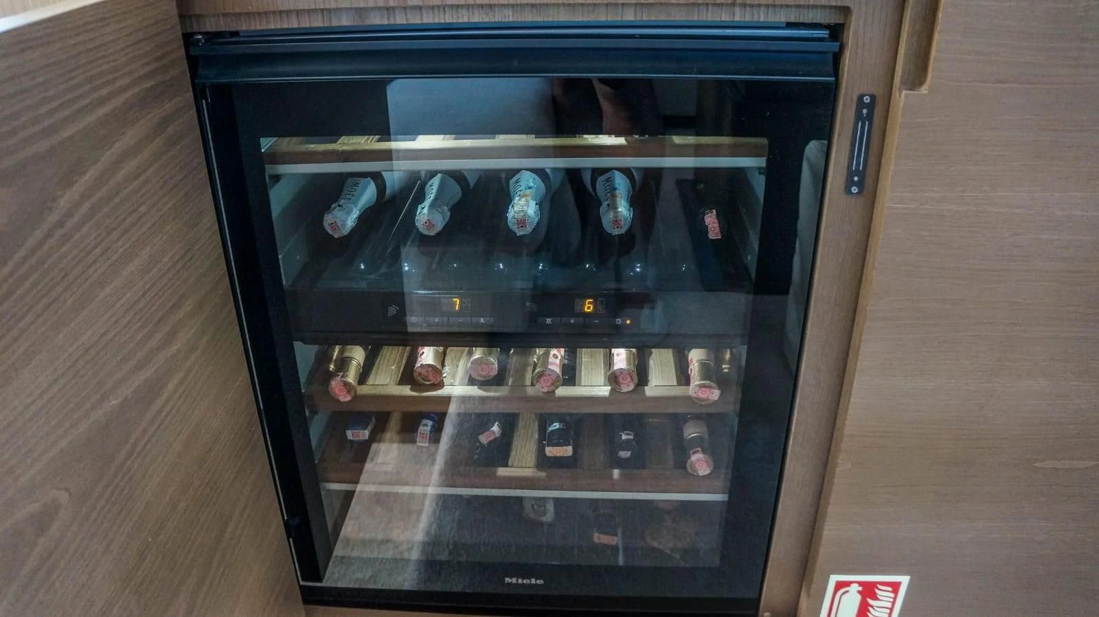 a black rectangular object with a clear surface aboard KUUM Yacht for Sale