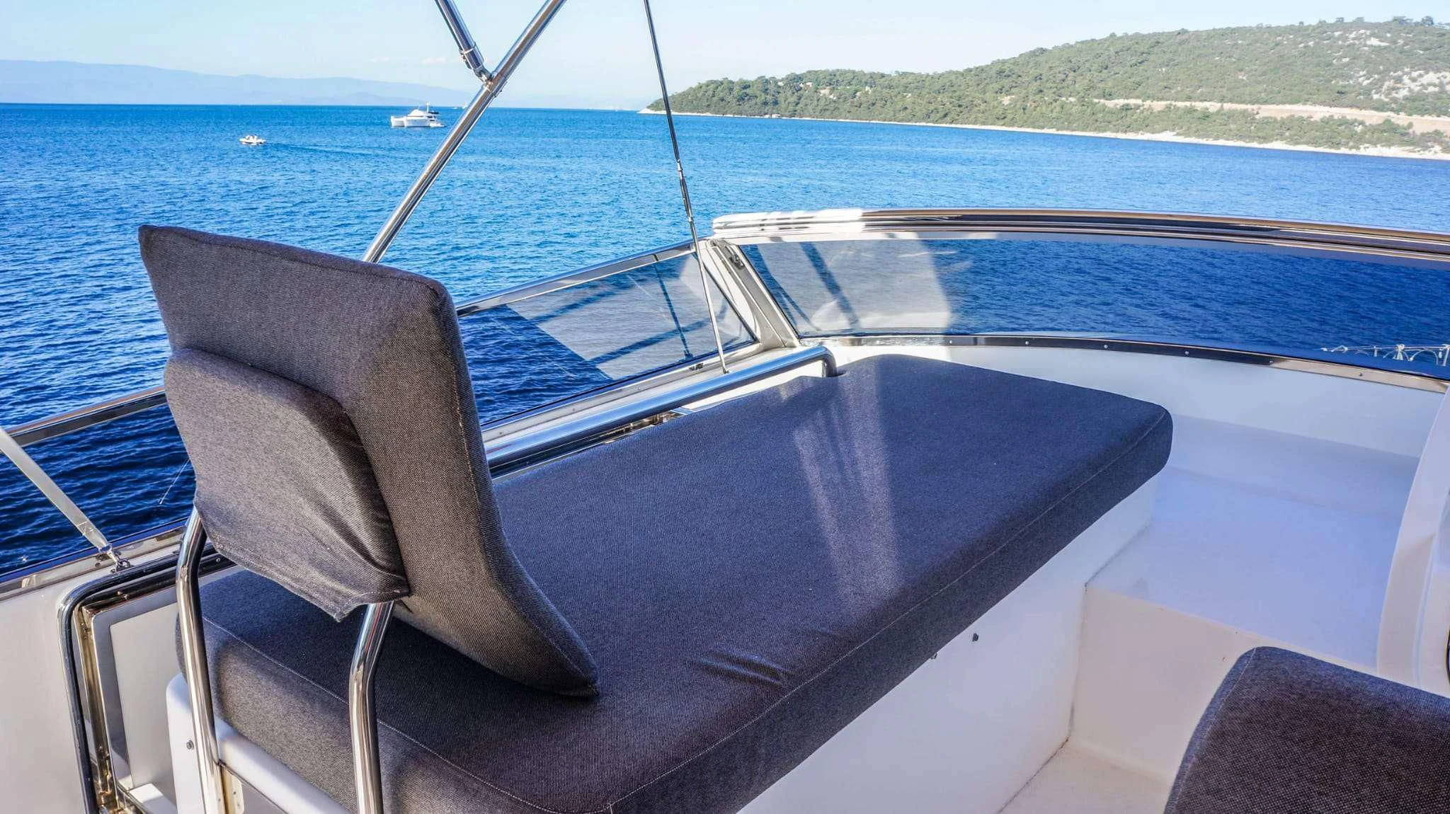 a boat on the water aboard KUUM Yacht for Sale