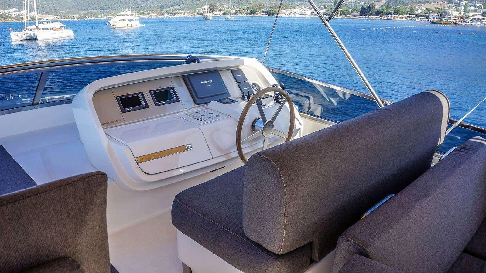 a boat on the water aboard KUUM Yacht for Sale