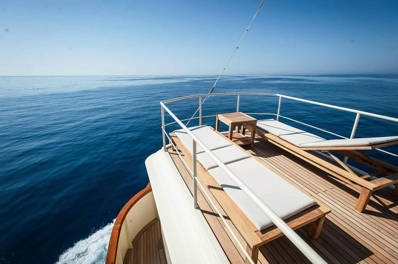 a boat on the water aboard MARIA TERESA Yacht for Sale