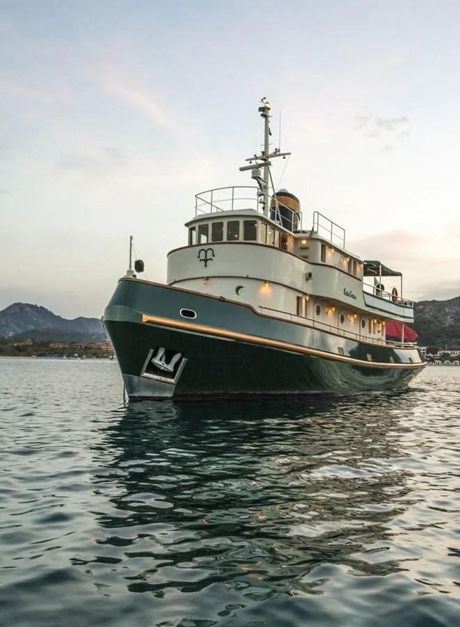 a boat on the water aboard MARIA TERESA Yacht for Sale