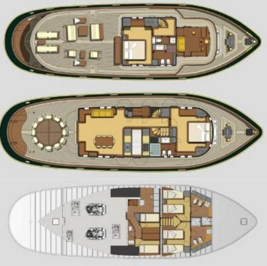 diagram aboard MARIA TERESA Yacht for Sale
