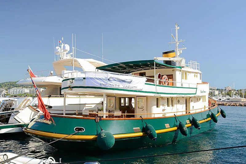a boat on the water aboard MARIA TERESA Yacht for Sale