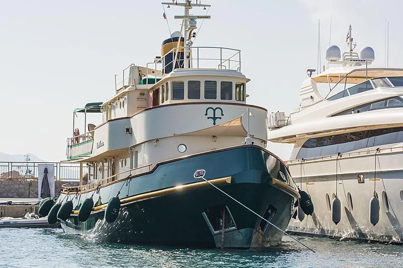 boats are parked in the water aboard MARIA TERESA Yacht for Sale