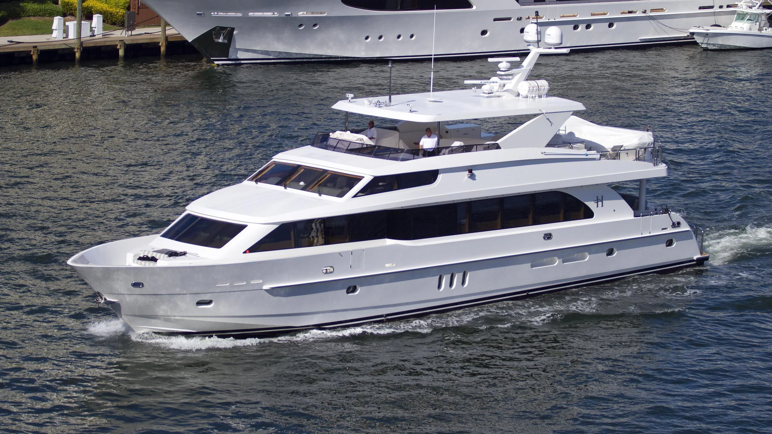 a white yacht on the water aboard PINGUINITO Yacht for Sale