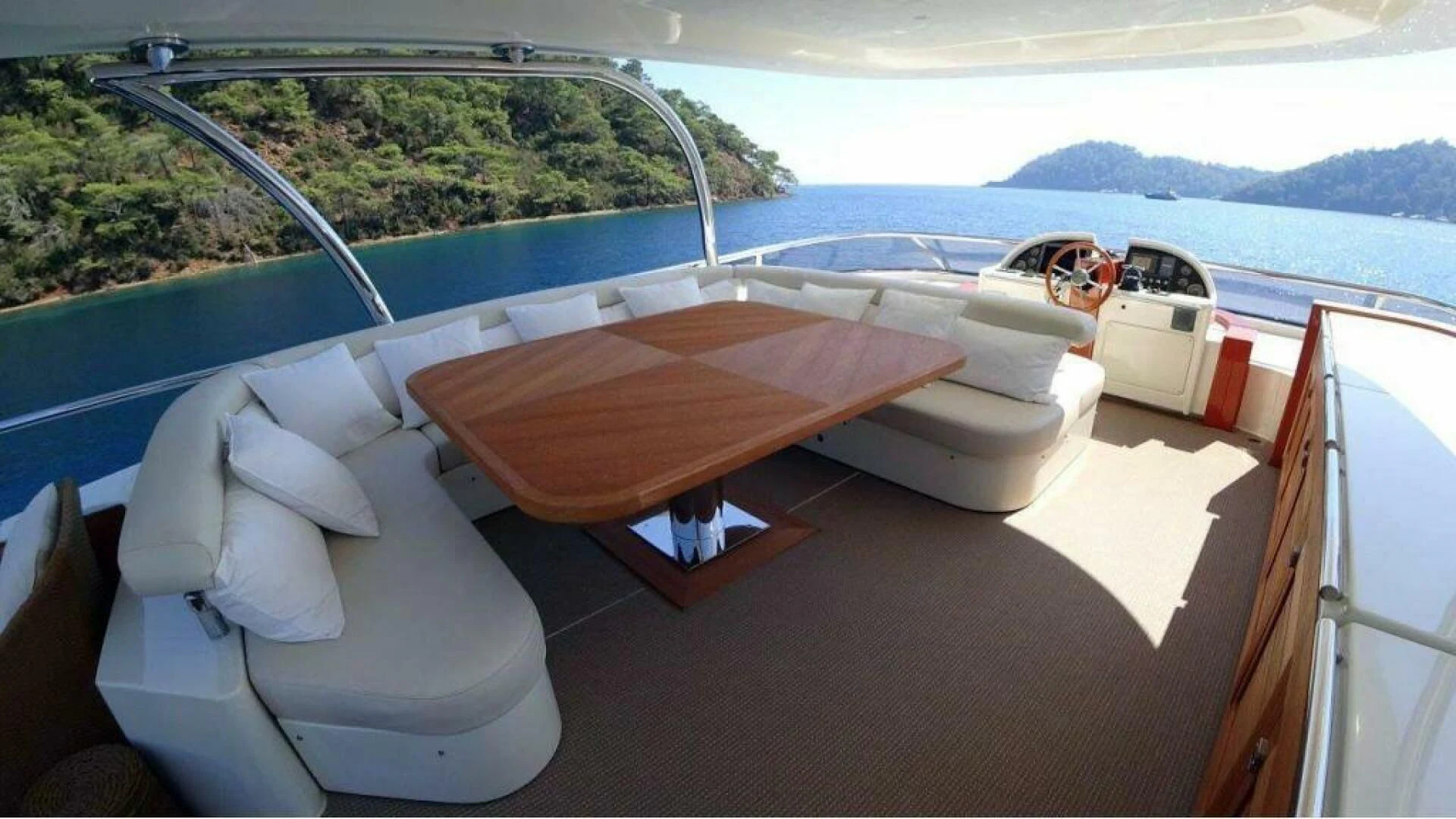 a boat on the water aboard CHARISMA II Yacht for Sale