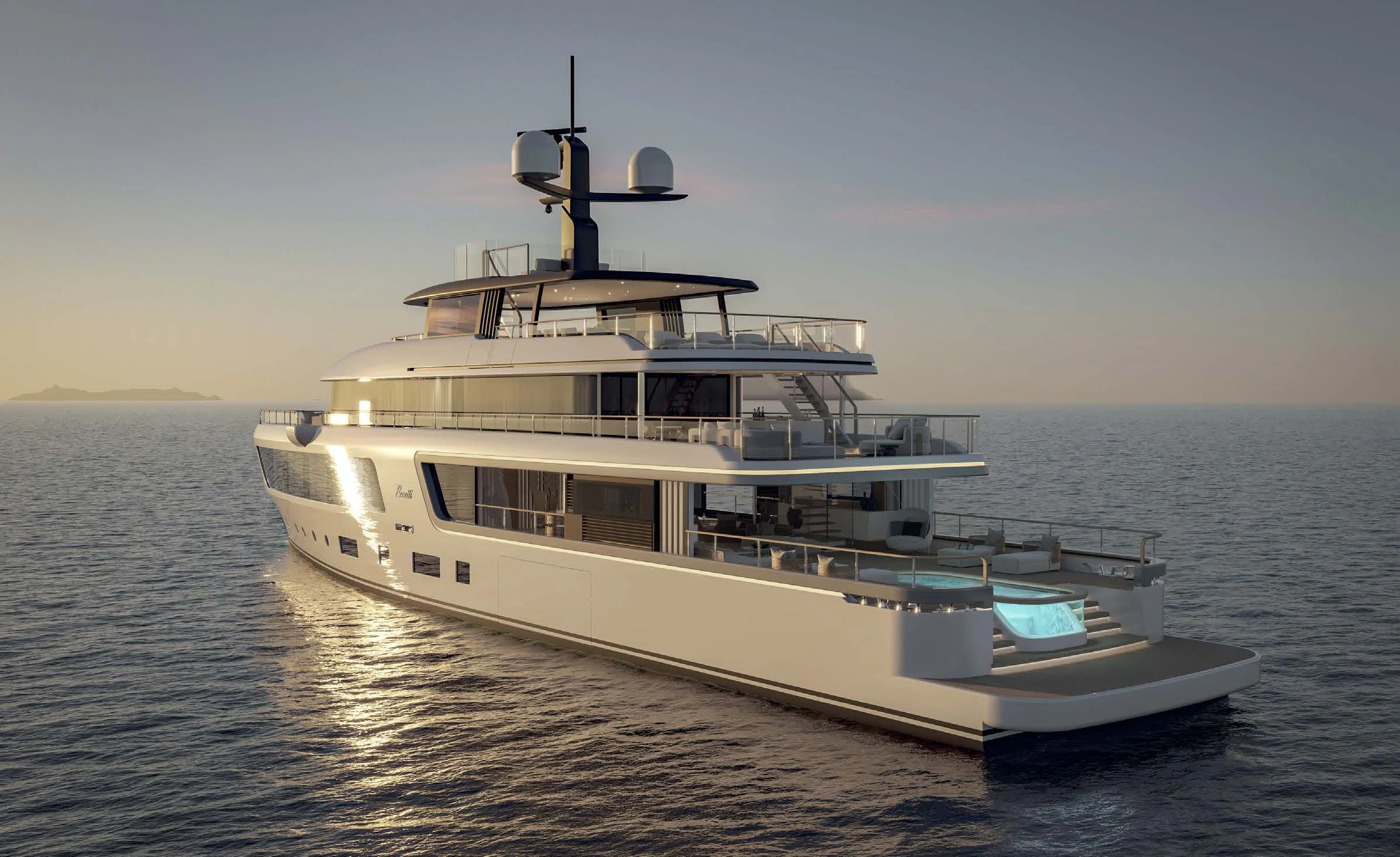 a boat on the water aboard MOTOPANFILO 45M BMP502 Yacht for Sale
